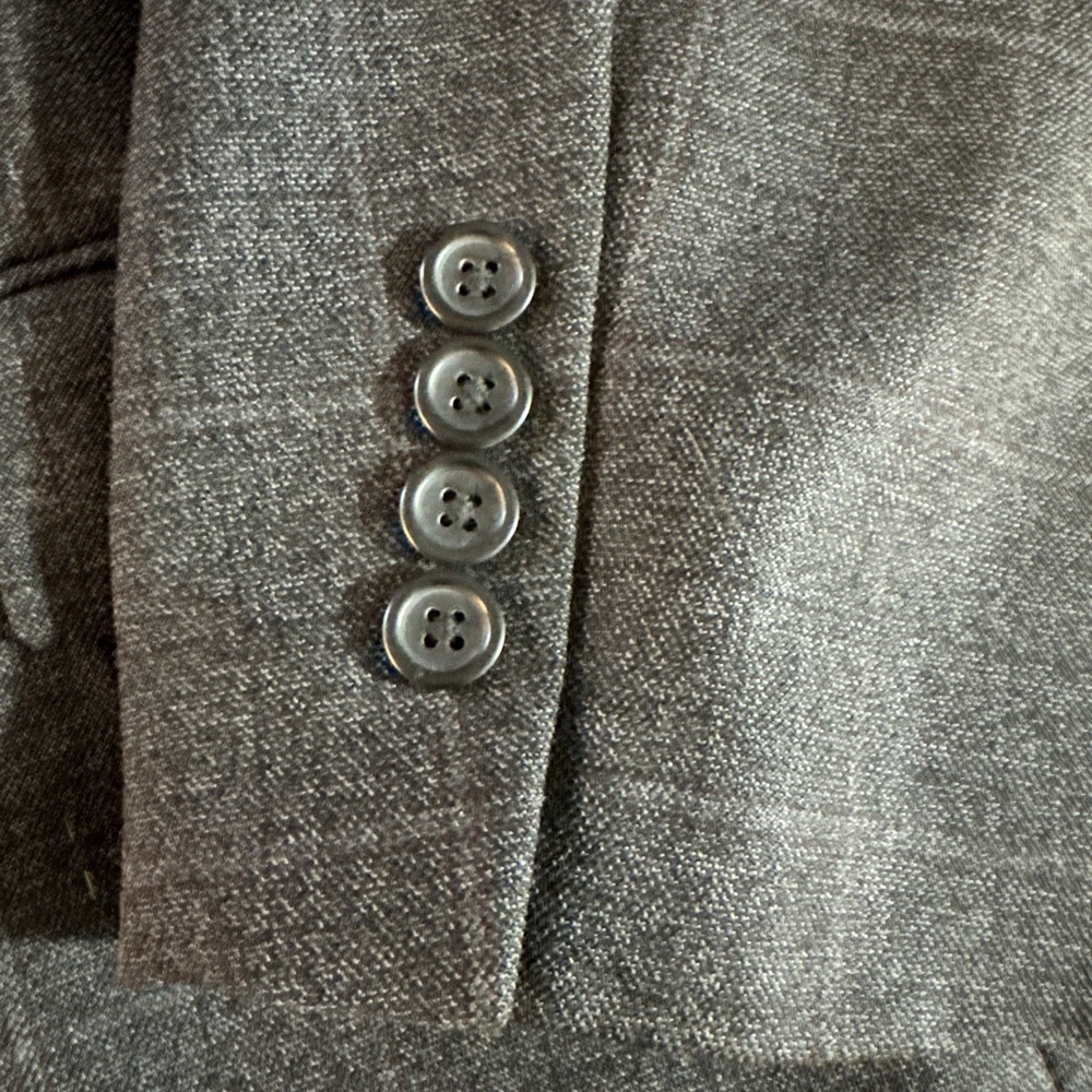 Pronto Uomo Platinum Sz 50R Gray Windowpane Plaid Wool Blazer Jacket Sport Coat‎ - Picture 2 of 12
